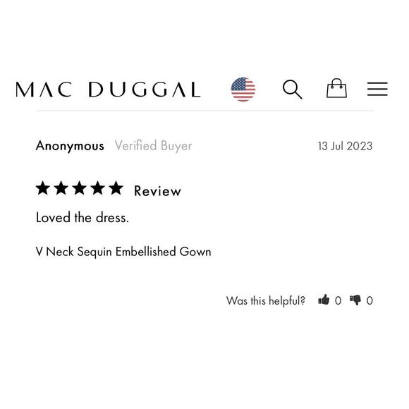 Mac Duggal 6015 Sequin Beaded Blush Gown Nude Champagne Formal Dress NWT 14 - Picture 10 of 10